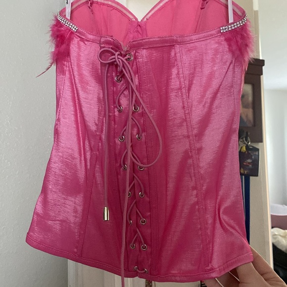 Pink Halter Corset - Picture 2 of 2